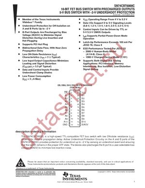 SN74CBT6800CDBR datasheet  